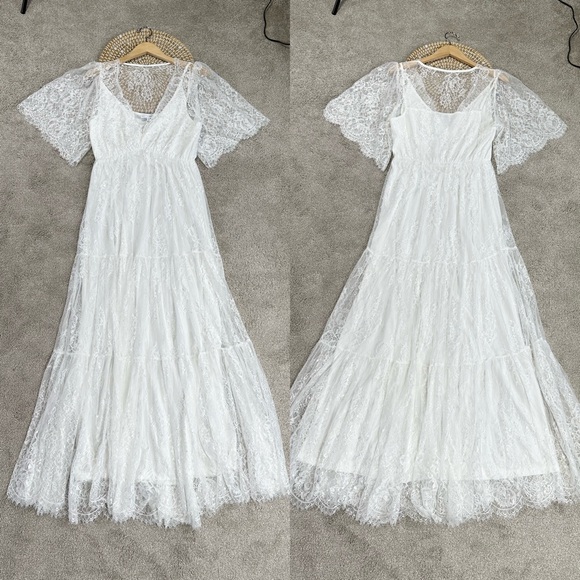 Baltic Born White Lace Maxi Dress - Picture 3 of 15
